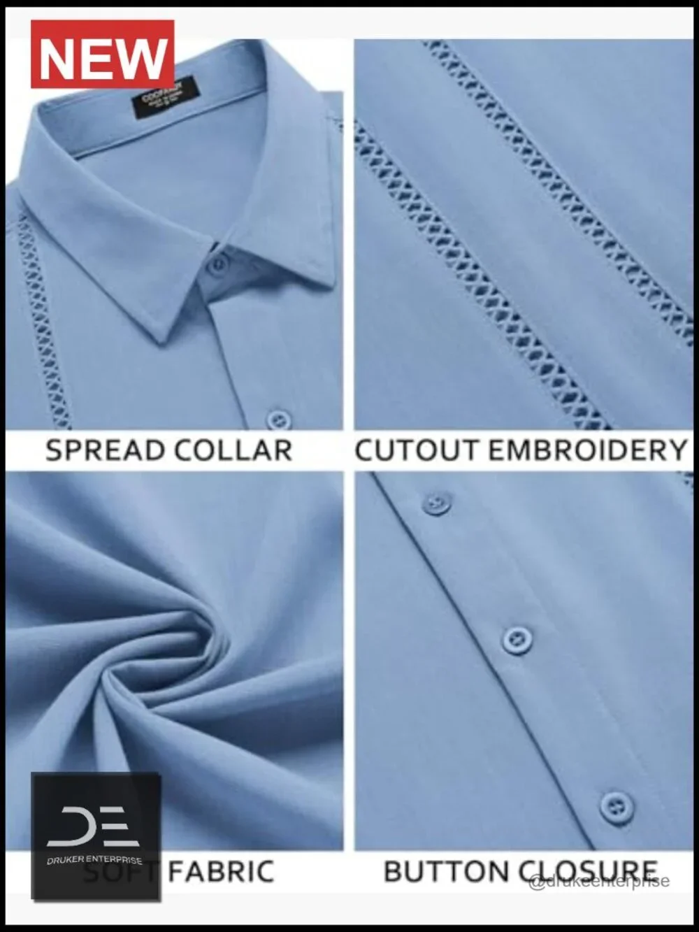 Men's Cuban Guayabera Short Sleeve Button Down Shirt Casual Summer Linen
